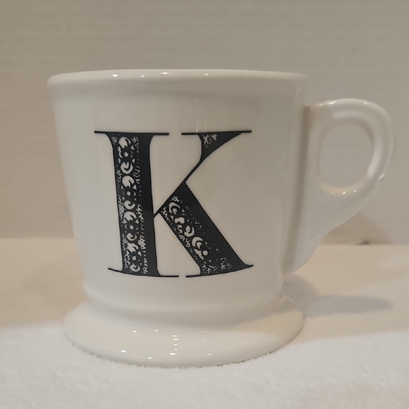 Anthropologie Dining Anthropologie White Black Monogram Letter K anthropologie-dining-anthropologie-white-black-monogram-letter-k